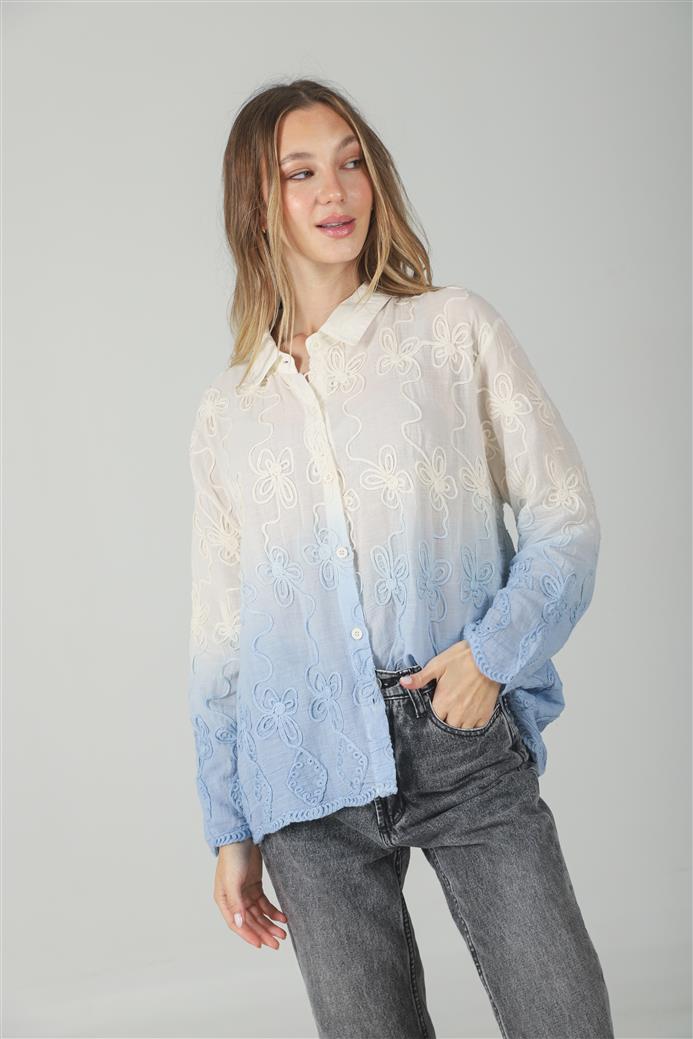 Camisa Zask Degrade Bordada